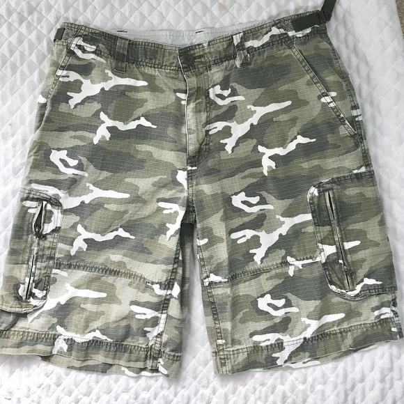 North Face Camo Camoflauge Cargo Shorts 